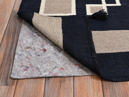 Brown 9'0" x 12'2" Flat Weave Hand woven Wool Rug - Sku: O02245