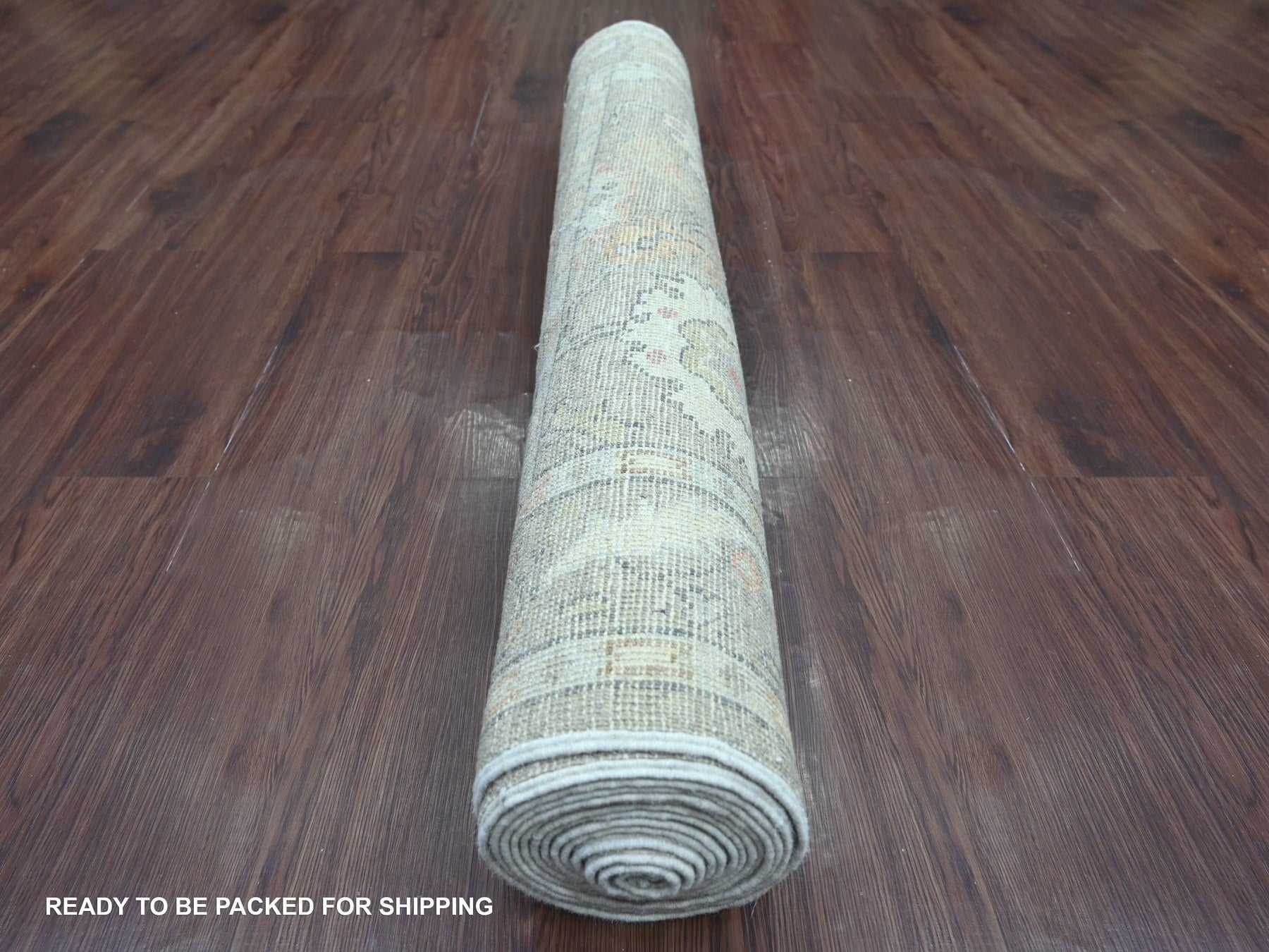 Oushak Oushak hand-knotted wool runner in Gray, 4'1" x 15'1" — SKU O022463 (view 4)