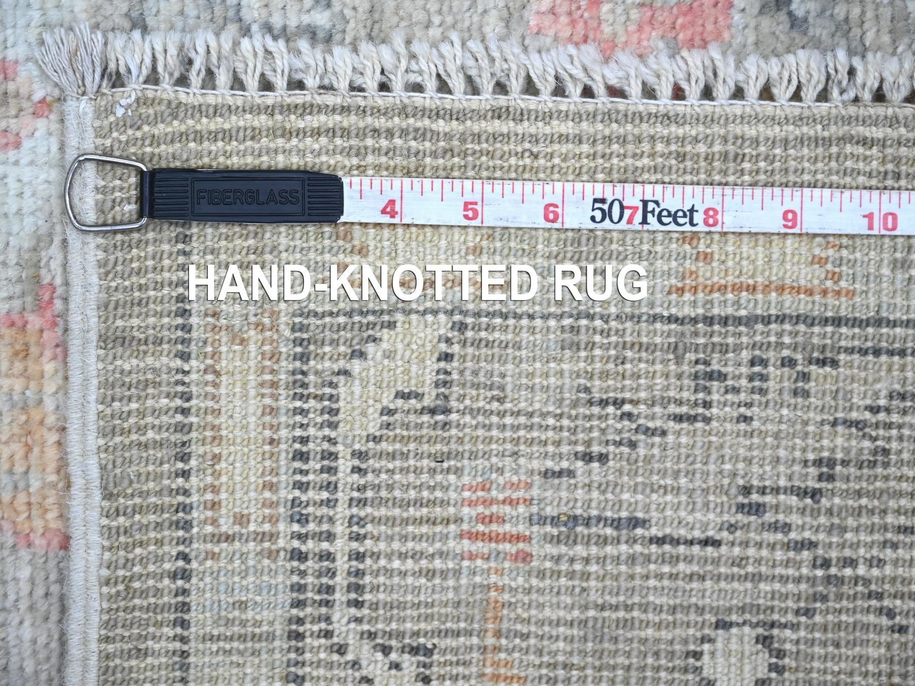 Oushak Oushak hand-knotted wool runner in Gray, 4'1" x 15'1" — SKU O022463 (view 6)