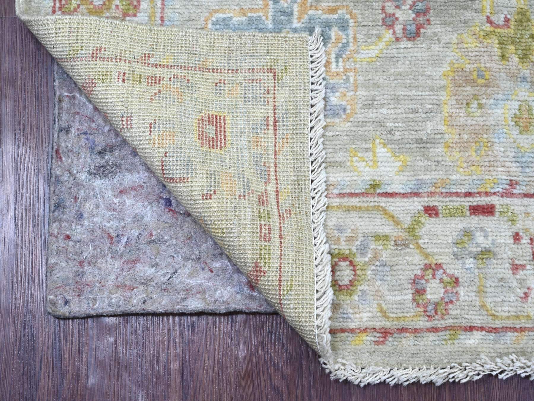 Oushak Oushak hand-knotted wool runner in Gray & Light Gray, 4'1" x 9'11" — SKU O022466 (view 2)
