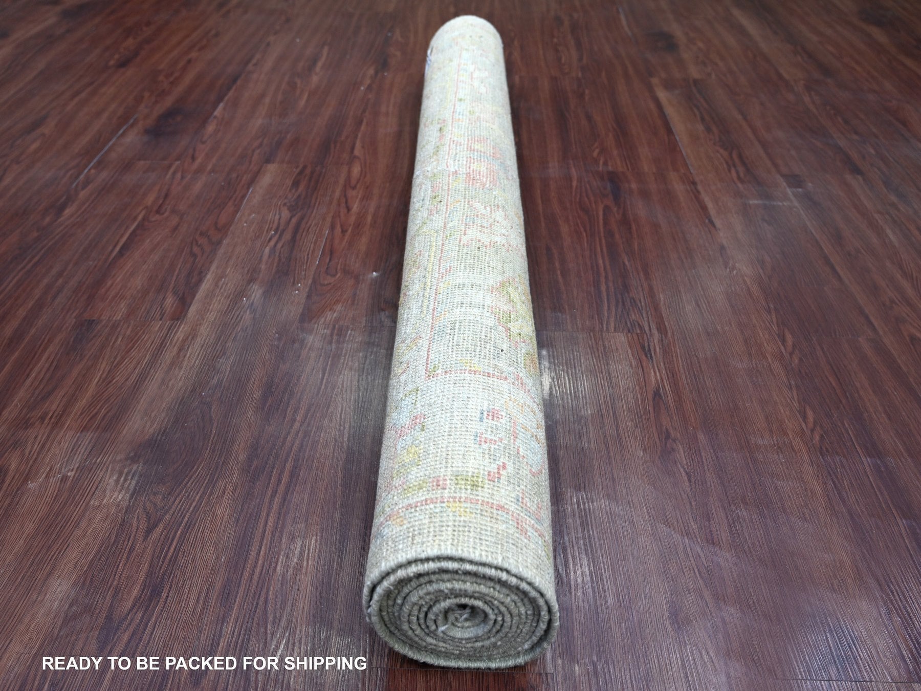 Oushak Oushak hand-knotted wool runner in Gray & Light Gray, 4'1" x 9'11" — SKU O022466 (view 4)