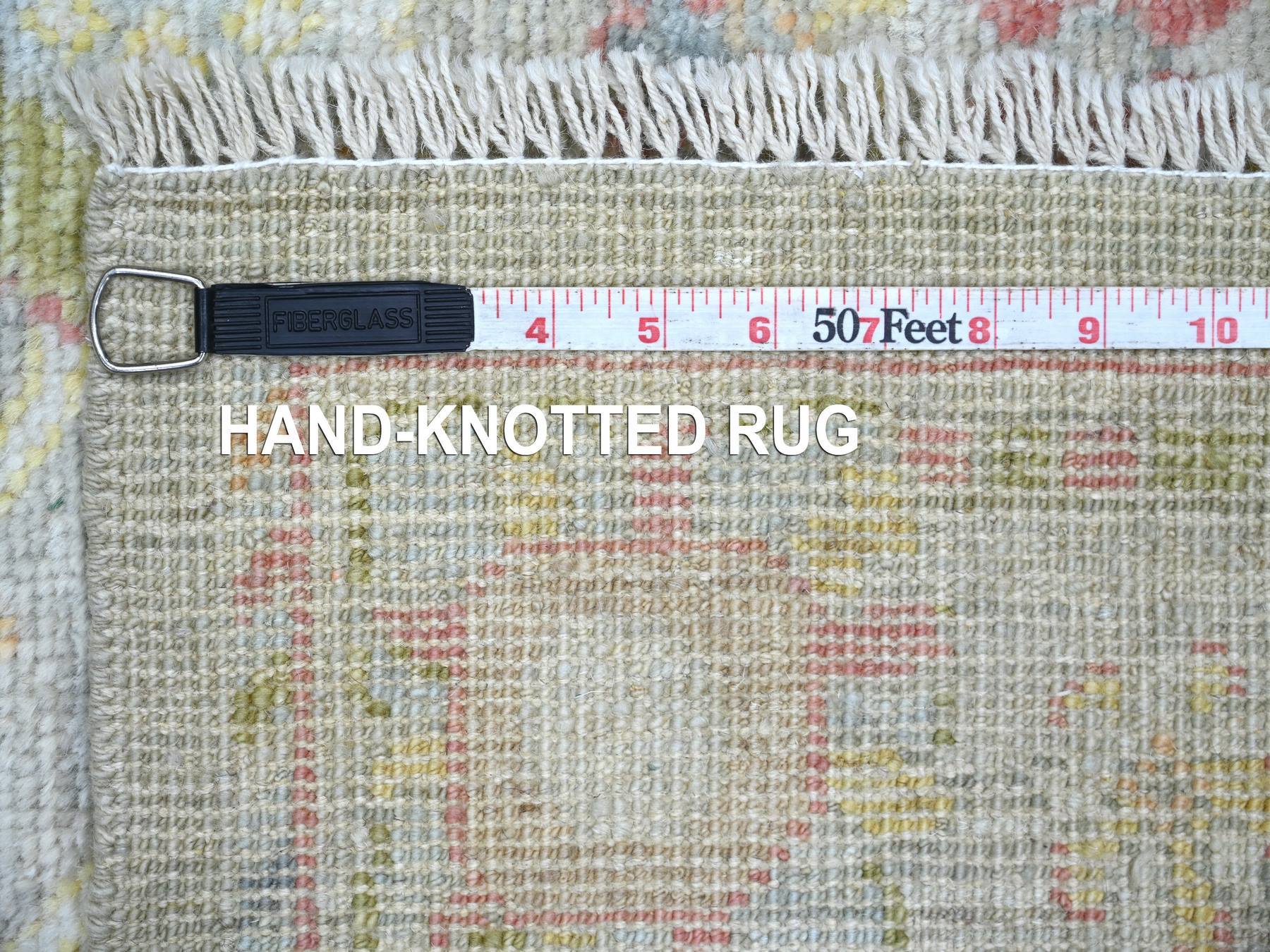 Oushak Oushak hand-knotted wool runner in Gray & Light Gray, 4'1" x 9'11" — SKU O022466 (view 6)