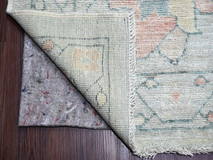 Blue 11'8" x 15'2" Oushak And Peshawar Hand knotted Wool Rug - Sku: O022468