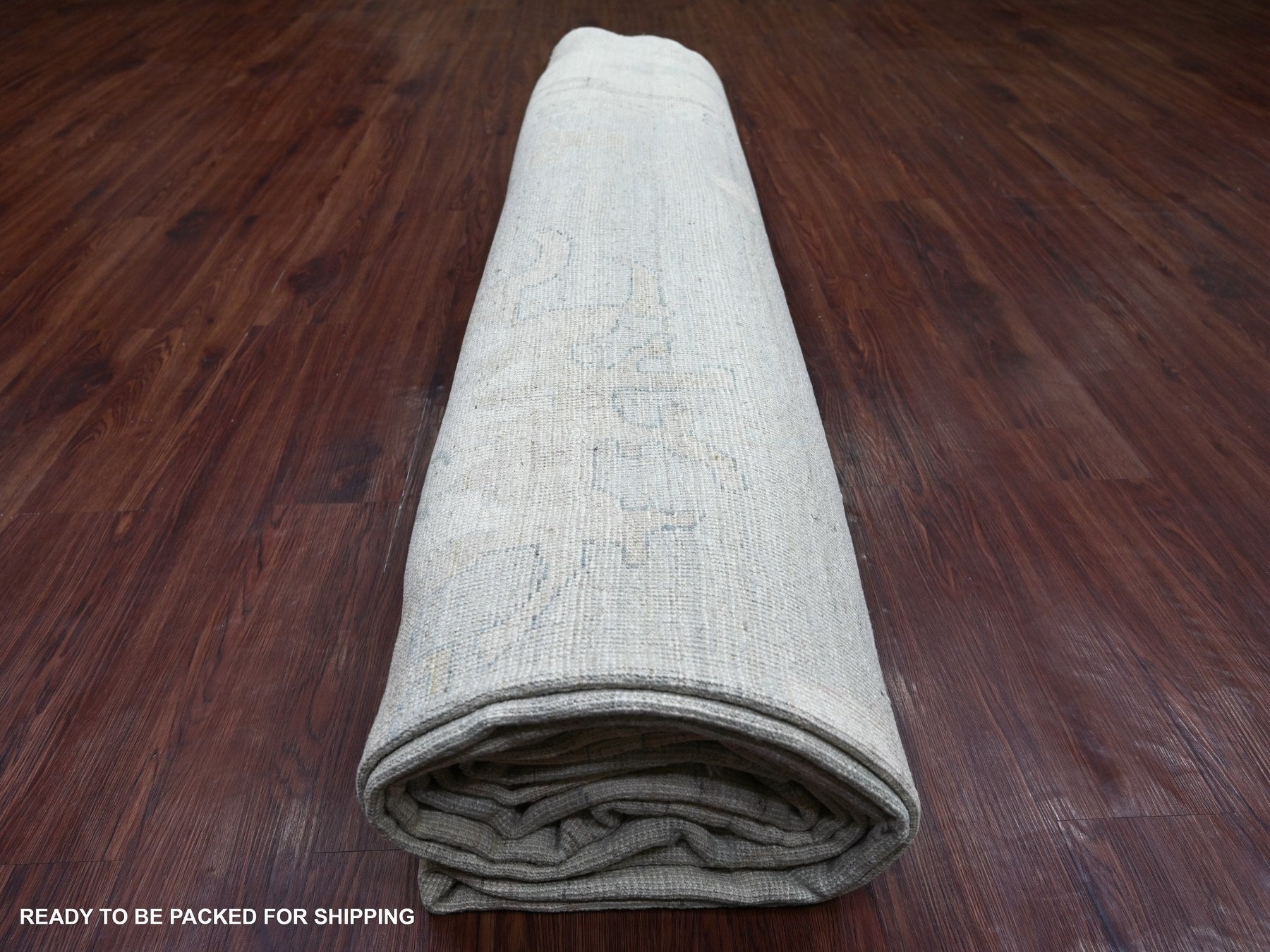 Oushak Oushak hand-knotted wool rug in Gray & Ivory, 11'9" x 18'6" — SKU O022469 (view 9)
