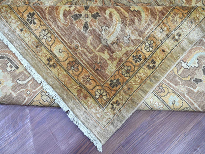 Peshawar Tribal & Geometric hand-knotted wool rug in Gray & Brown, 11'11" x 15'4" — SKU O022470 (view 6)