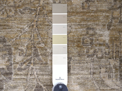 Green 8'1" x 9'9" Oushak And Peshawar Hand knotted Wool Rug - Sku: O022476