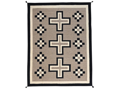 Brown 9'1" x 11'10" Flat Weave Hand woven Wool Rug - Sku: O02247