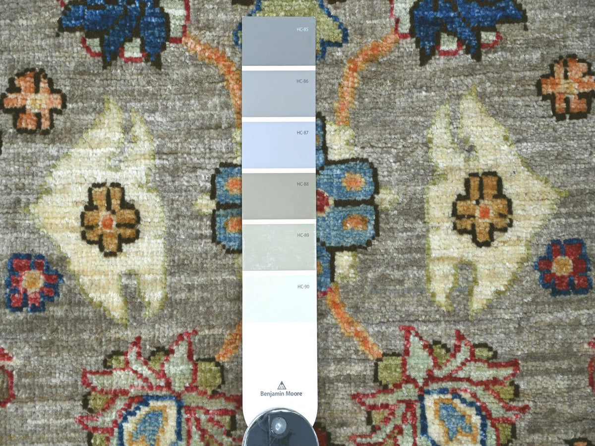Heriz Tribal & Geometric hand-knotted wool rug in Gray & Brown, 2'11" x 4'9" — SKU O022482 (view 3)