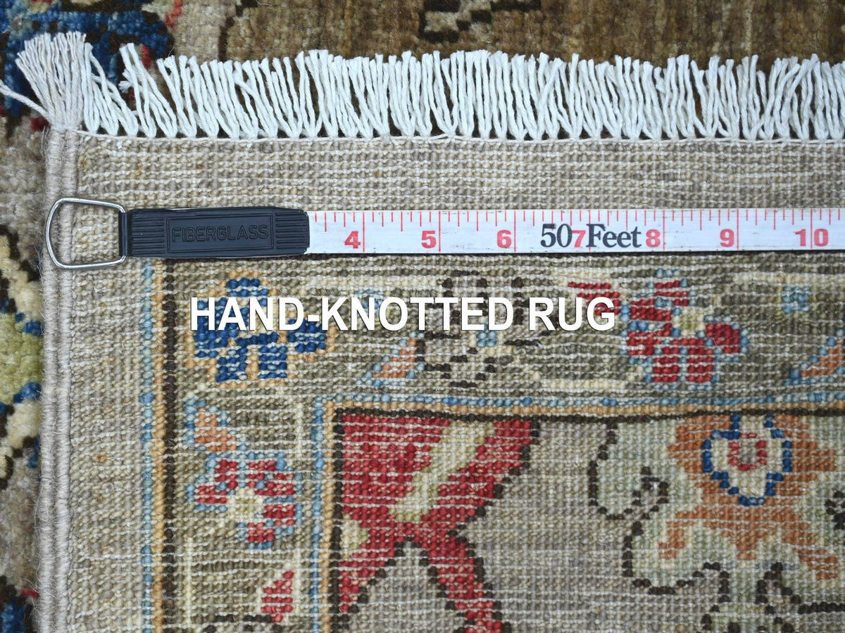 Heriz Tribal & Geometric hand-knotted wool rug in Gray & Brown, 2'11" x 4'9" — SKU O022482 (view 6)