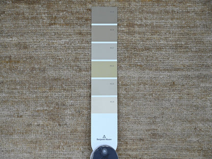 Brown 7'10" x 9'9" Modern and Contemporary Hand knotted Wool Rug - Sku: O022498