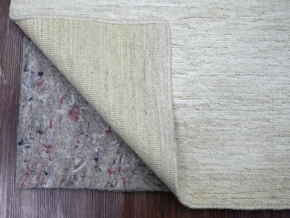 Modern / Contemporary hand-knotted wool rug in Ivory, 3'10" x 5'7" — SKU O022499 (view 2)