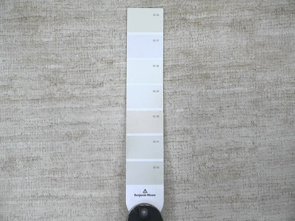 Modern / Contemporary hand-knotted wool rug in Ivory, 3'10" x 5'7" — SKU O022499 (view 3)