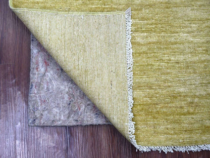 Green 2'6" x 3'0" Modern and Contemporary Hand knotted Wool Rug - Sku: O022500
