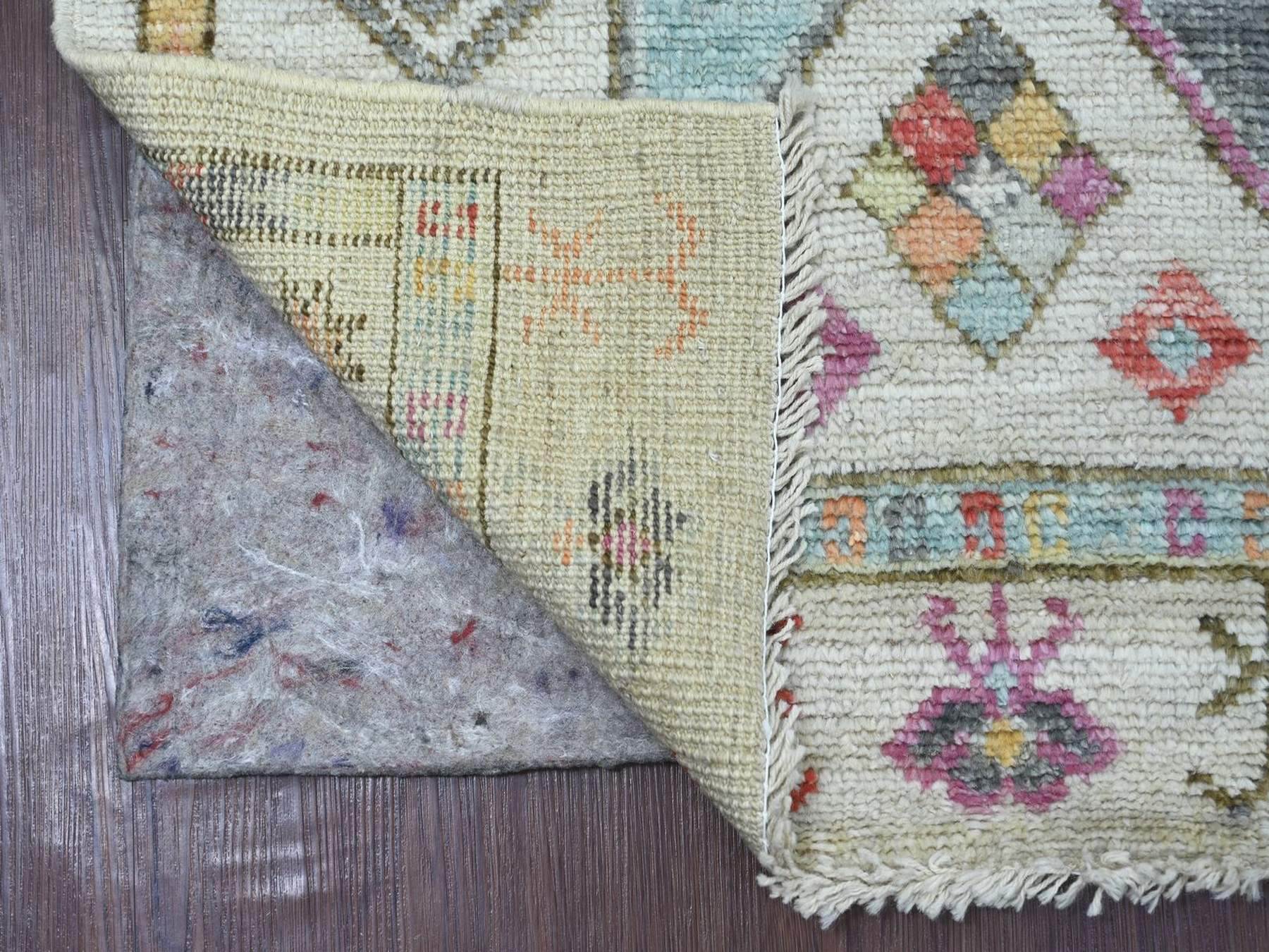 Grey 2'10" x 8'0" Tribal & Geometric Hand knotted Wool Rug - Sku: O022516
