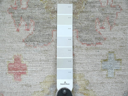 Oushak Oushak hand-knotted wool runner in Gray & Light Blue, 2'9" x 15'7" — SKU O022530 (view 3)