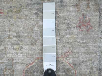 Oushak Oushak hand-knotted wool runner in Ivory & Gray, 2'11" x 16'4" — SKU O022532 (view 3)