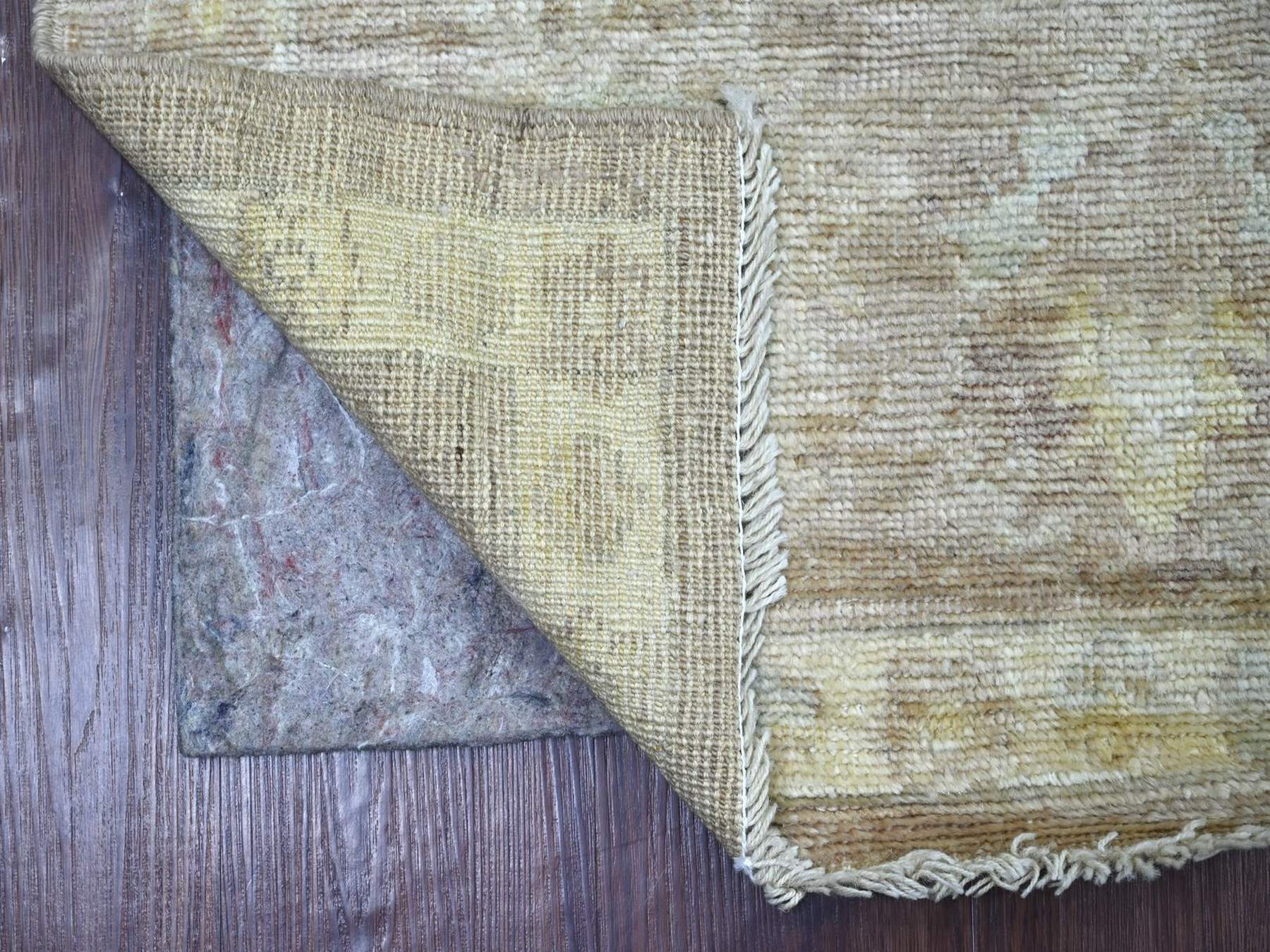 Oushak Oushak hand-knotted wool runner in Brown & Ivory, 2'1" x 6'2" — SKU O022547 (view 2)