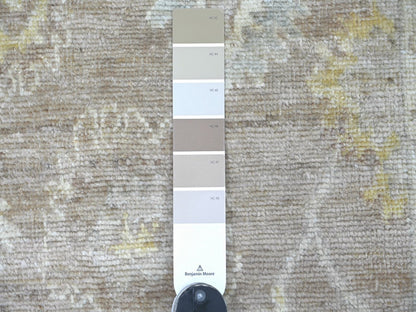 Oushak Oushak hand-knotted wool runner in Brown & Ivory, 2'1" x 6'2" — SKU O022547 (view 3)