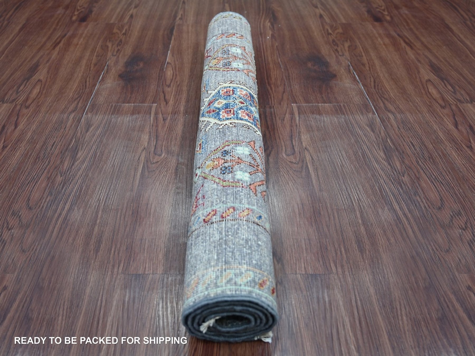 Kazak Tribal & Geometric hand-knotted wool rug in Gray, 2'9" x 4'2" — SKU O022571 (view 4)