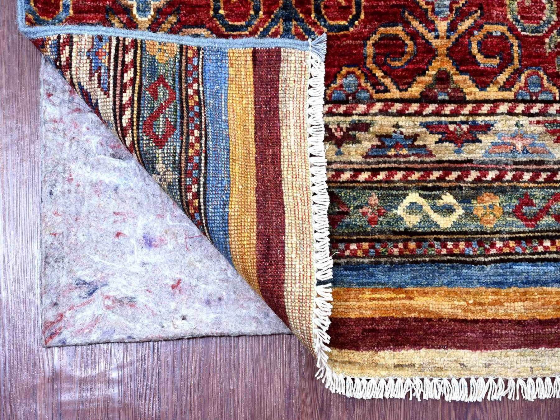 Kazak Tribal & Geometric hand-knotted wool runner in Multicolored, 2'5" x 6'7" — SKU O022572 (view 2)