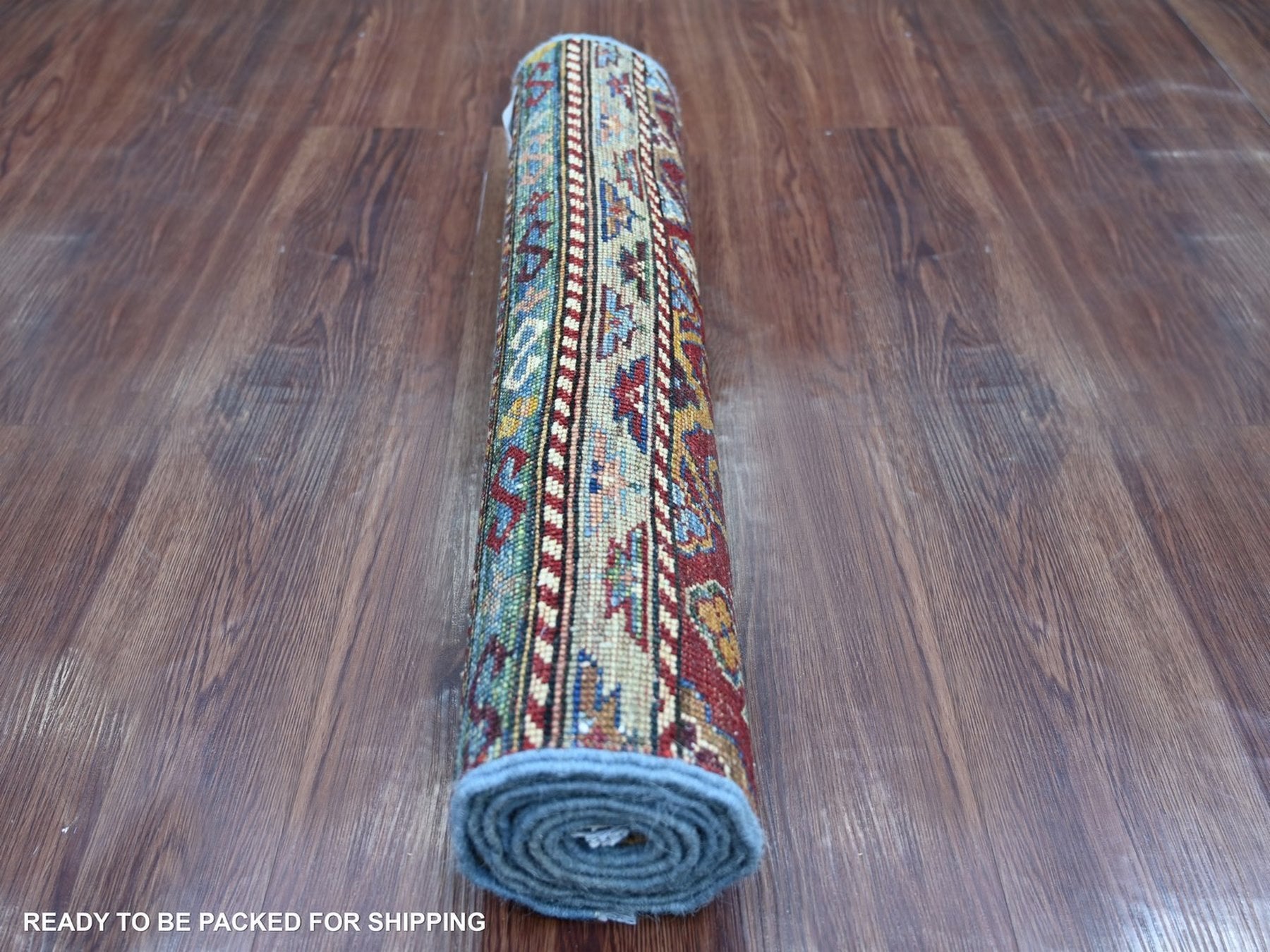 Kazak Tribal & Geometric hand-knotted wool runner in Multicolored, 2'5" x 6'7" — SKU O022572 (view 4)