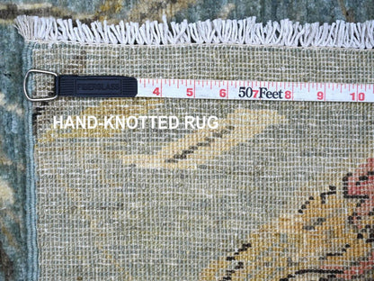 Grey 2'0" x 3'3" Modern and Contemporary Hand knotted Wool Rug - Sku: O022593