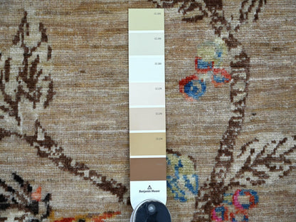 Brown 2'0" x 2'11" Modern and Contemporary Hand knotted Wool Rug - Sku: O022594