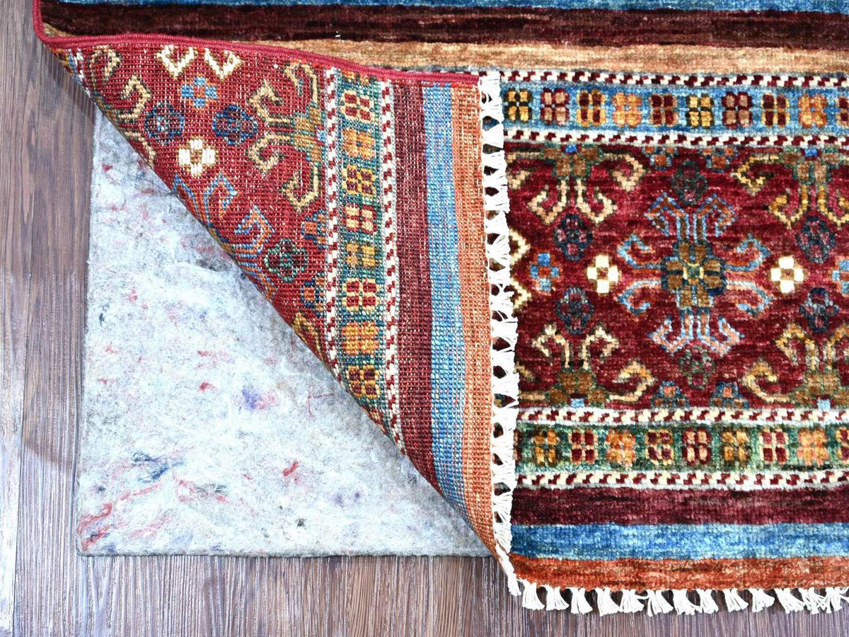 Kazak Tribal & Geometric hand-knotted wool rug in Multicolored, 2'1" x 3'1" — SKU O022599 (view 2)