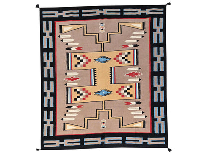 Brown 8'3" x 9'7" Flat Weave Hand woven Wool Rug - Sku: O02259