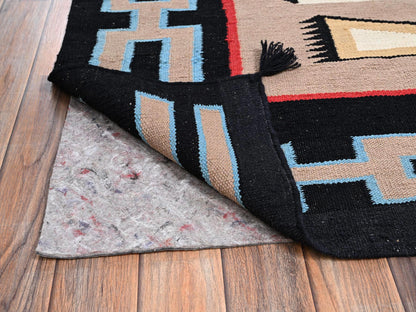 Brown 8'3" x 9'7" Flat Weave Hand woven Wool Rug - Sku: O02259