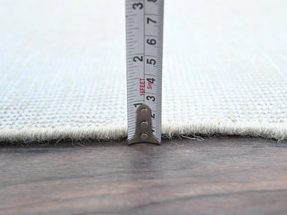 Ivory 2'2" x 5'10" Vintage Hand knotted Wool Rug - Sku: O0225