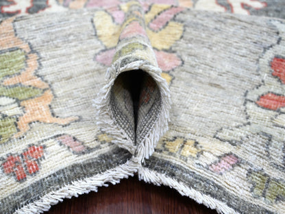 Oushak Oushak hand-knotted wool rug in Gray & Light Gray, 7'11" x 9'9" — SKU O022615 (view 5)