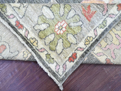 Oushak Oushak hand-knotted wool rug in Gray & Light Gray, 7'11" x 9'9" — SKU O022615 (view 6)