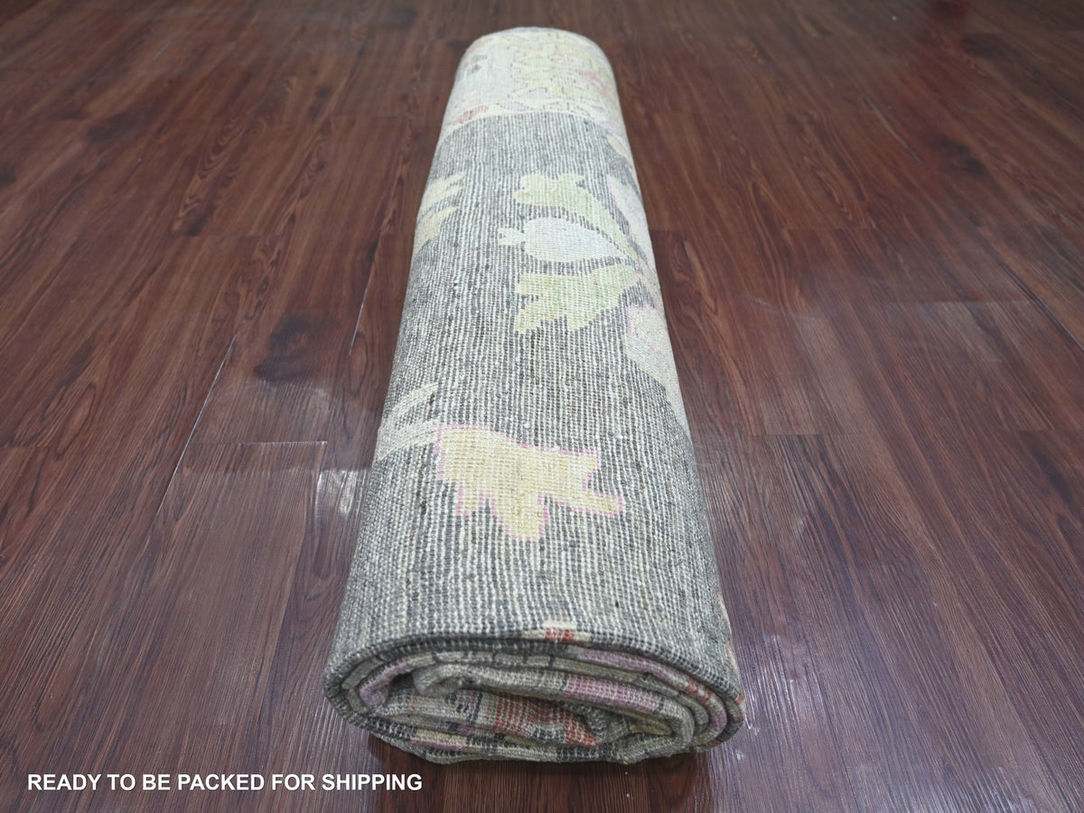 Oushak Oushak hand-knotted wool rug in Gray & Light Gray, 7'11" x 9'9" — SKU O022615 (view 9)