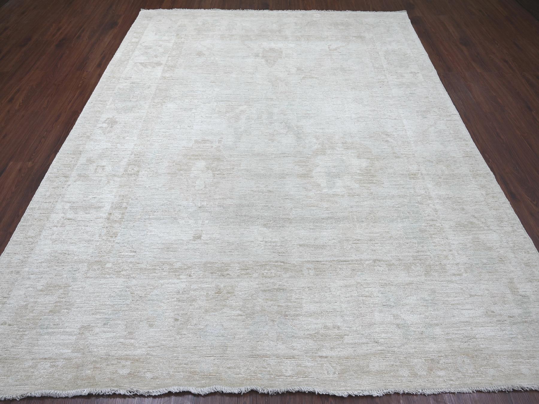 Oushak Oushak hand-knotted wool rug in Gray & Ivory, 8'1" x 9'10" — SKU O022617 (view 2)