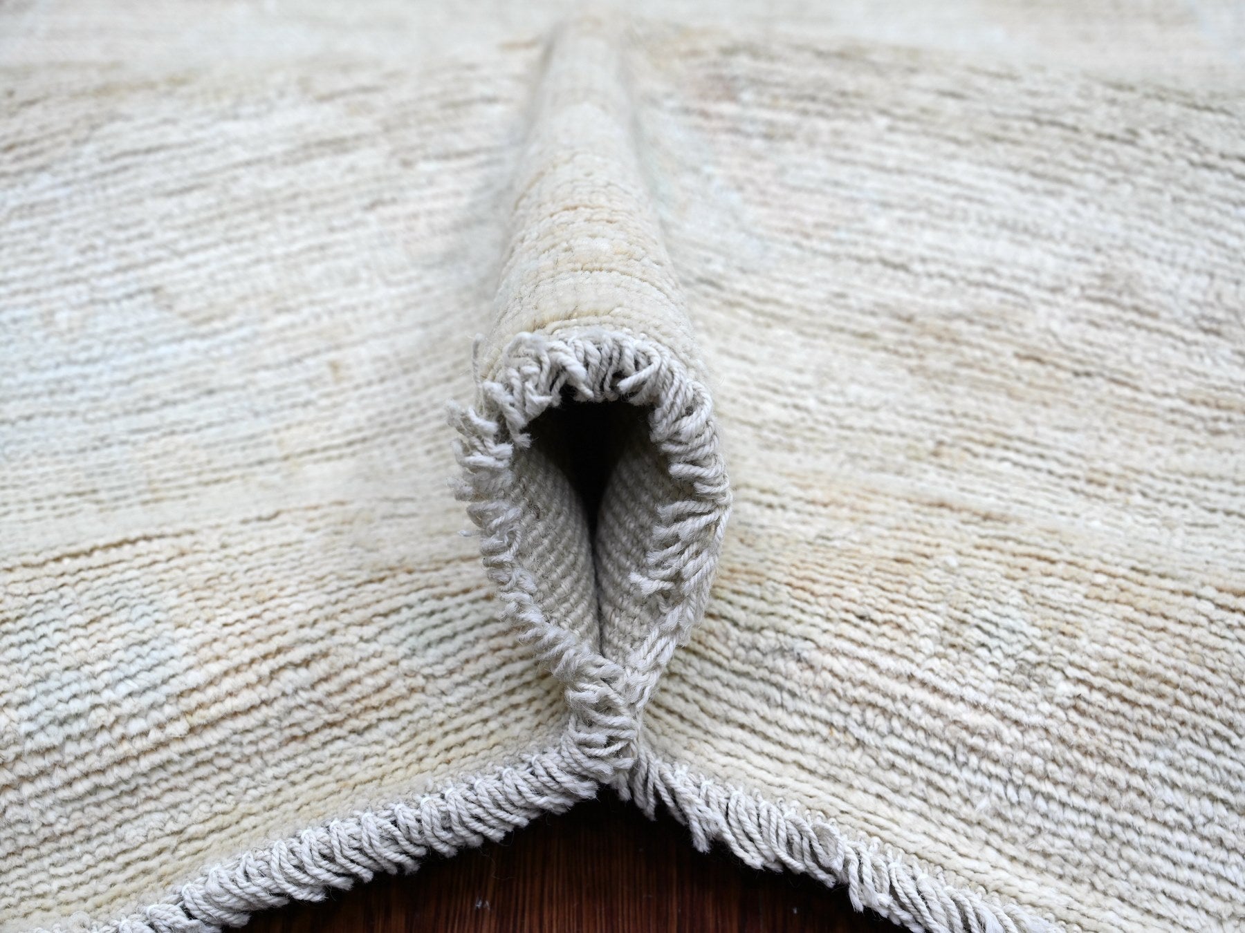 Oushak Oushak hand-knotted wool rug in Gray & Ivory, 8'1" x 9'10" — SKU O022617 (view 5)