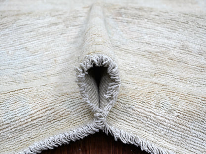 Oushak Oushak hand-knotted wool rug in Gray & Ivory, 8'1" x 9'10" — SKU O022617 (view 5)