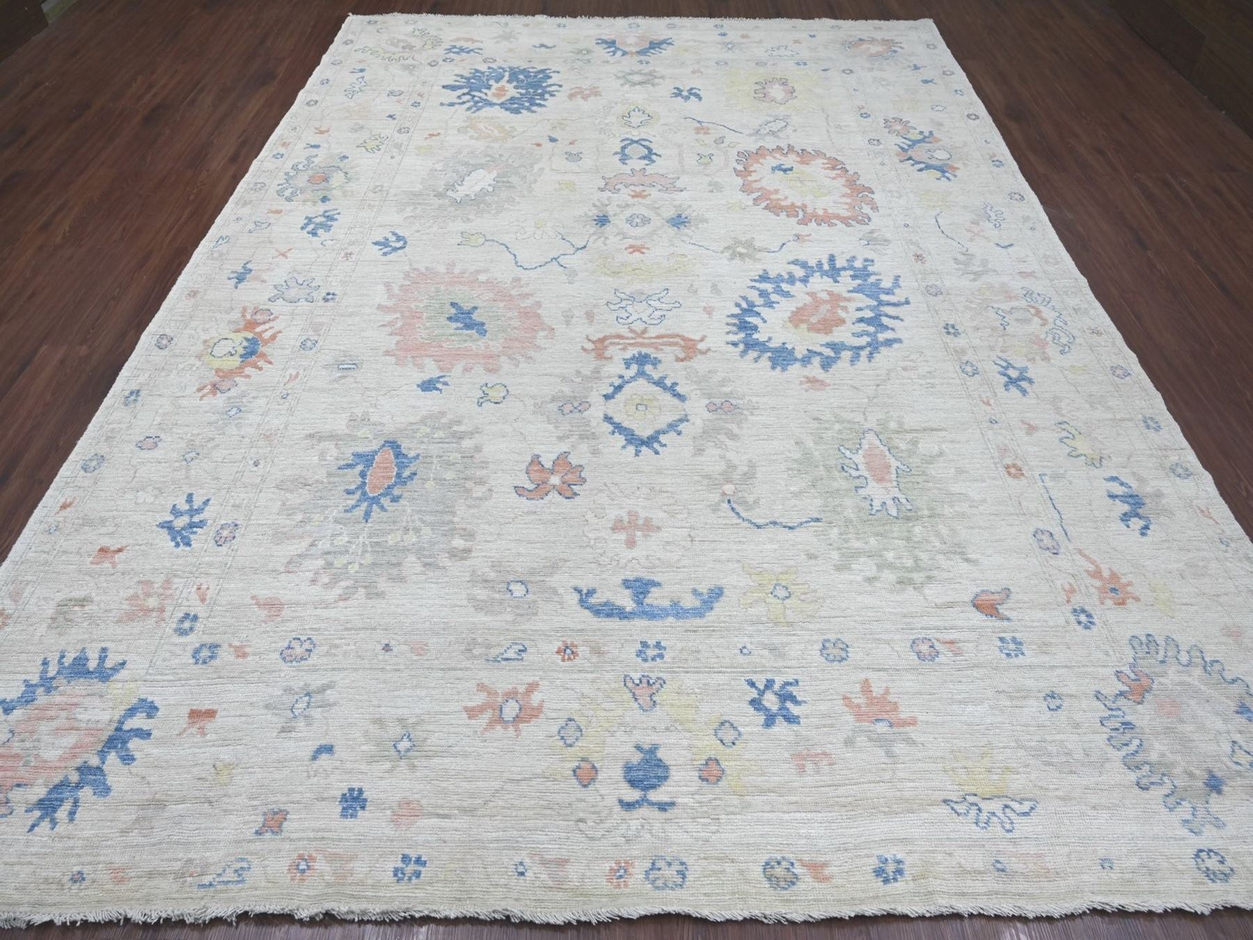 Oushak Oushak hand-knotted wool rug in Gray, 8'10" x 11'8" — SKU O022626 (view 2)