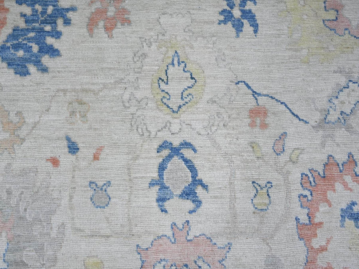 Oushak Oushak hand-knotted wool rug in Gray, 8'10" x 11'8" — SKU O022626 (view 8)