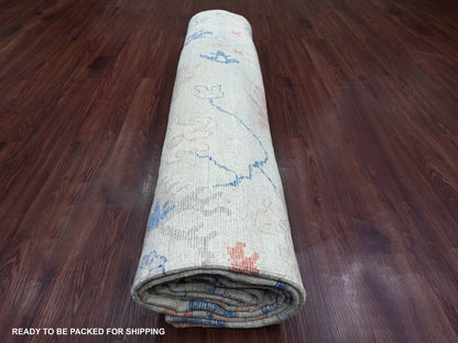 Oushak Oushak hand-knotted wool rug in Gray, 8'10" x 11'8" — SKU O022626 (view 9)