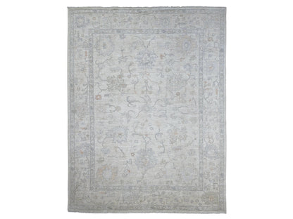 Oushak Oushak hand-knotted wool rug in Ivory, 8'10" x 11'9" — SKU O022631