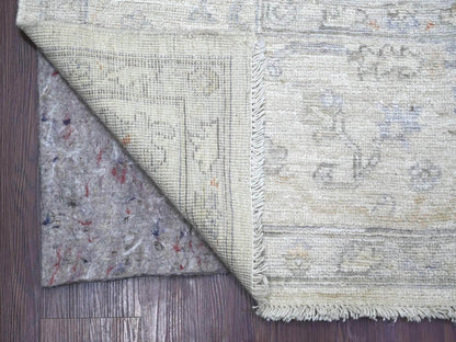 Oushak Oushak hand-knotted wool rug in Ivory, 8'10" x 11'9" — SKU O022631 (view 4)