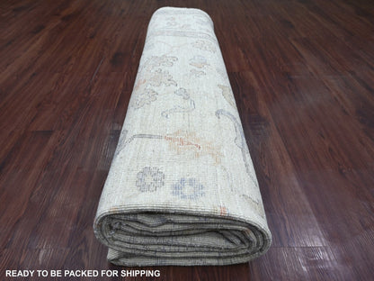 Oushak Oushak hand-knotted wool rug in Ivory, 8'10" x 11'9" — SKU O022631 (view 9)