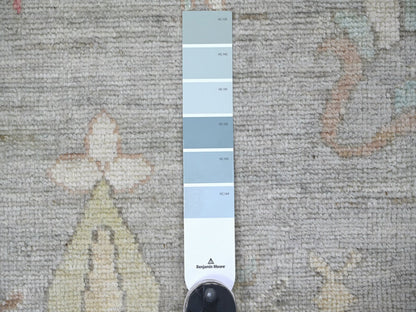 Grey 10'0" x 13'7" Oushak And Peshawar Hand knotted Wool Rug - Sku: O022632