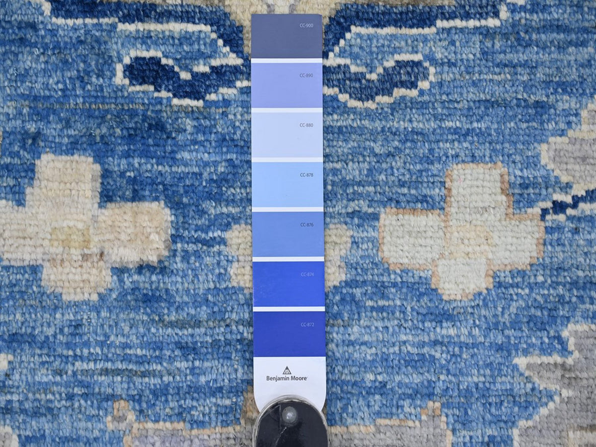 Oushak Oushak hand-knotted wool rug in Blue, 9'9" x 9'10" — SKU O022633 (view 7)