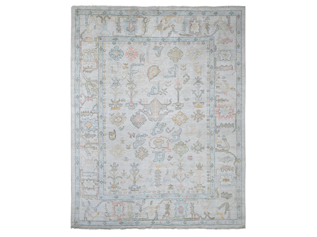 Oushak Oushak hand-knotted wool rug in Gray, 7'11" x 10'1" — SKU O022634