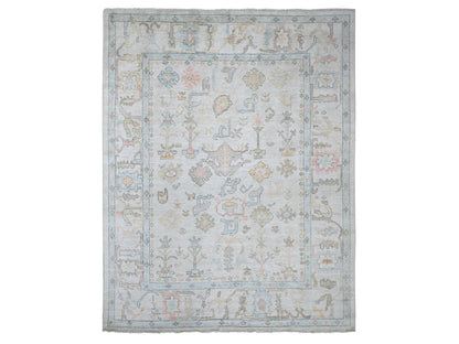 Oushak Oushak hand-knotted wool rug in Gray, 7'11" x 10'1" — SKU O022634