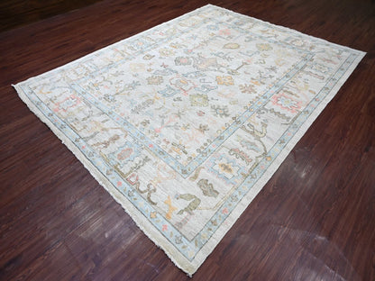 Oushak Oushak hand-knotted wool rug in Gray, 7'11" x 10'1" — SKU O022634 (view 3)