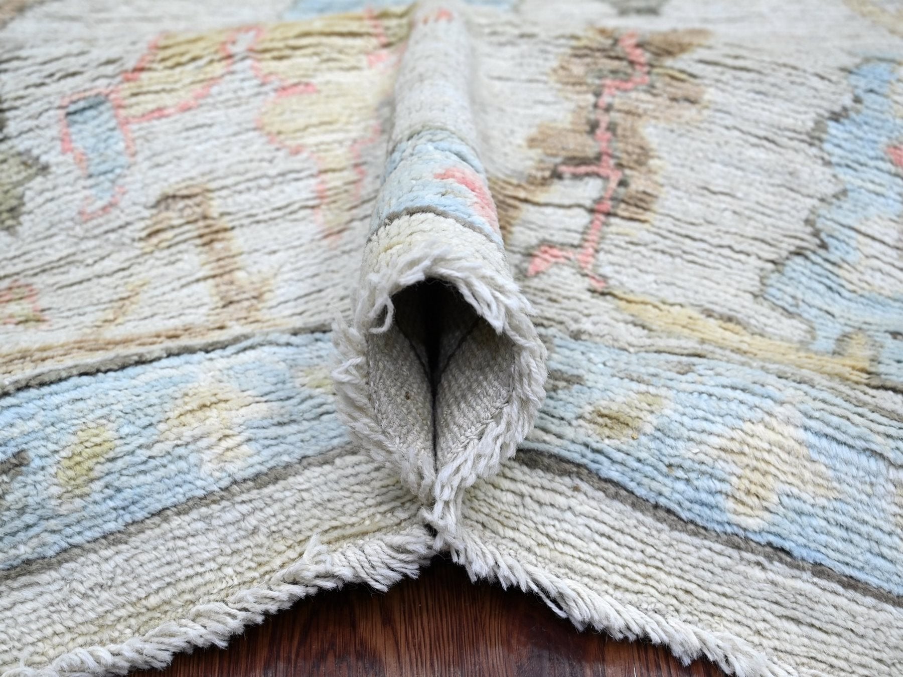 Oushak Oushak hand-knotted wool rug in Gray, 7'11" x 10'1" — SKU O022634 (view 5)