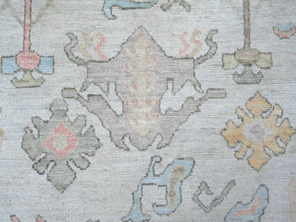 Oushak Oushak hand-knotted wool rug in Gray, 7'11" x 10'1" — SKU O022634 (view 8)